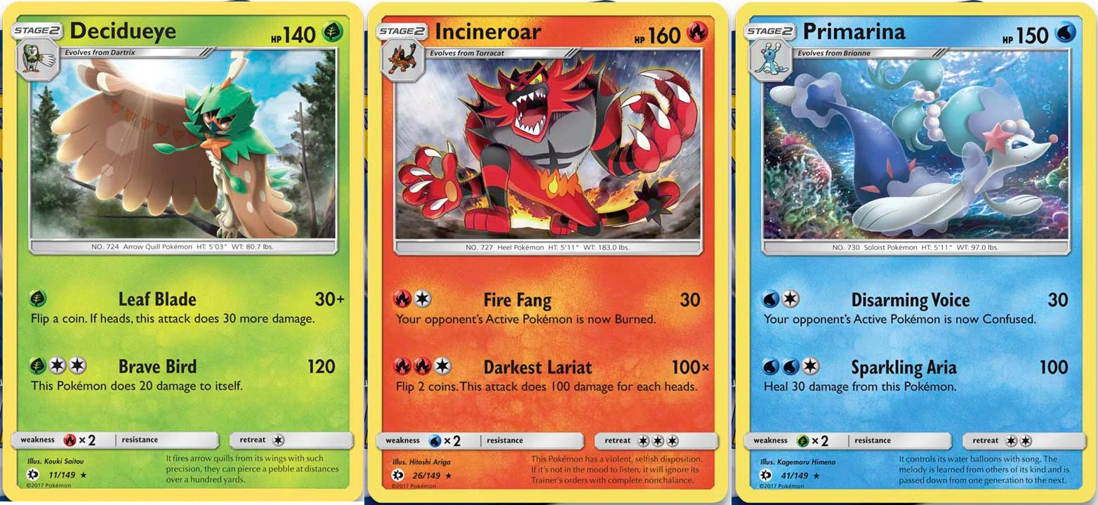 Pokemon Sun And Moon Starters