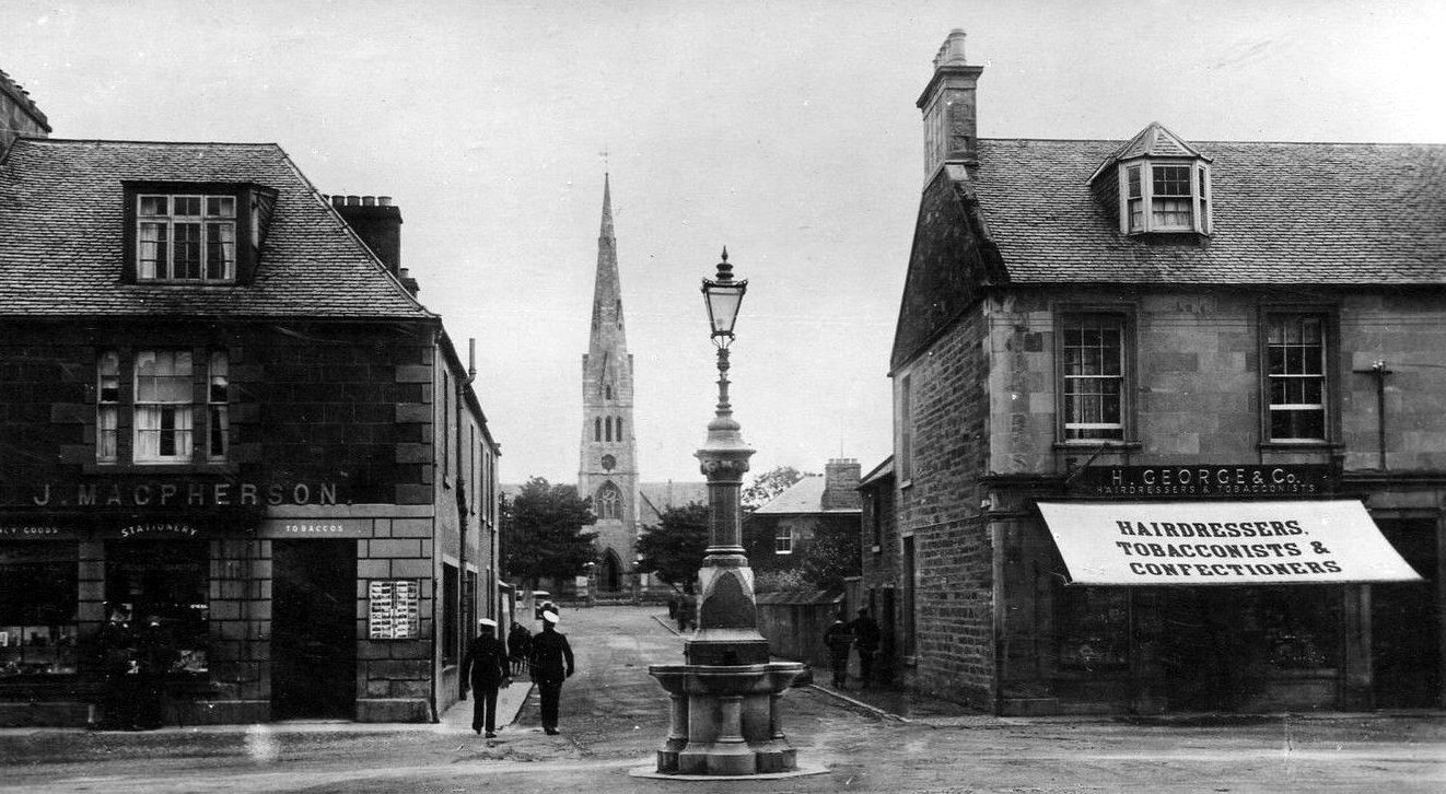 Tour Scotland Old Photograph High Street Invergordon Scotland