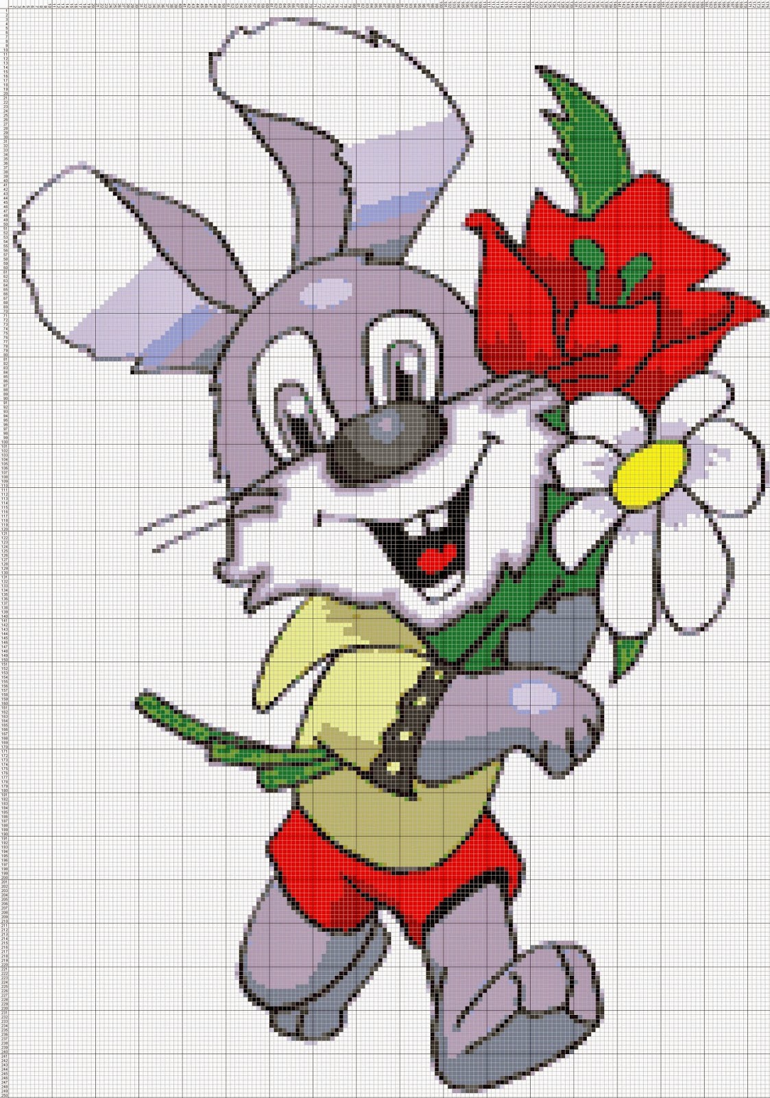 Gambarkristikcom Kartun Free Cross Stitch Patterns Gambar