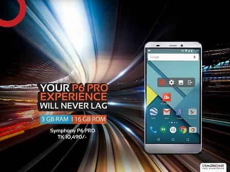 Symphony P6 PRO Symphony Xplorer P6 PRO 3 GB RAM Smartphone