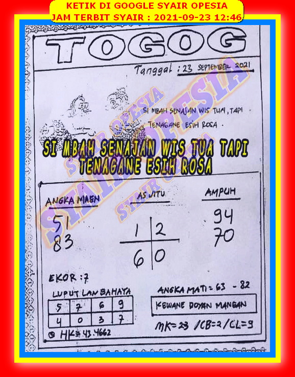 15 Kode syair hk opesia 23 september 2021 18 Desember