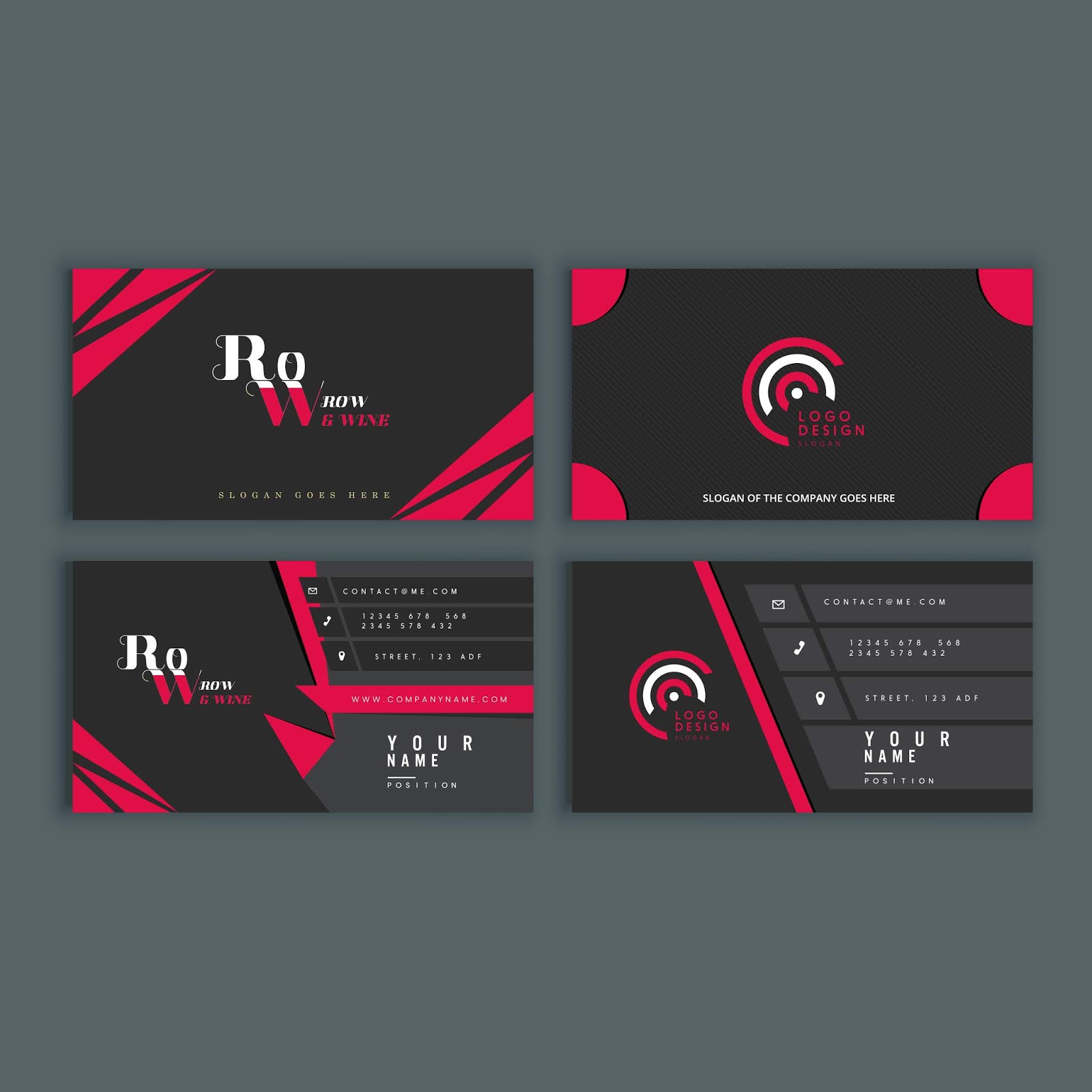 Business cards, best business cards templates modern elegant dark With Regard To Staples Business Card Template Word