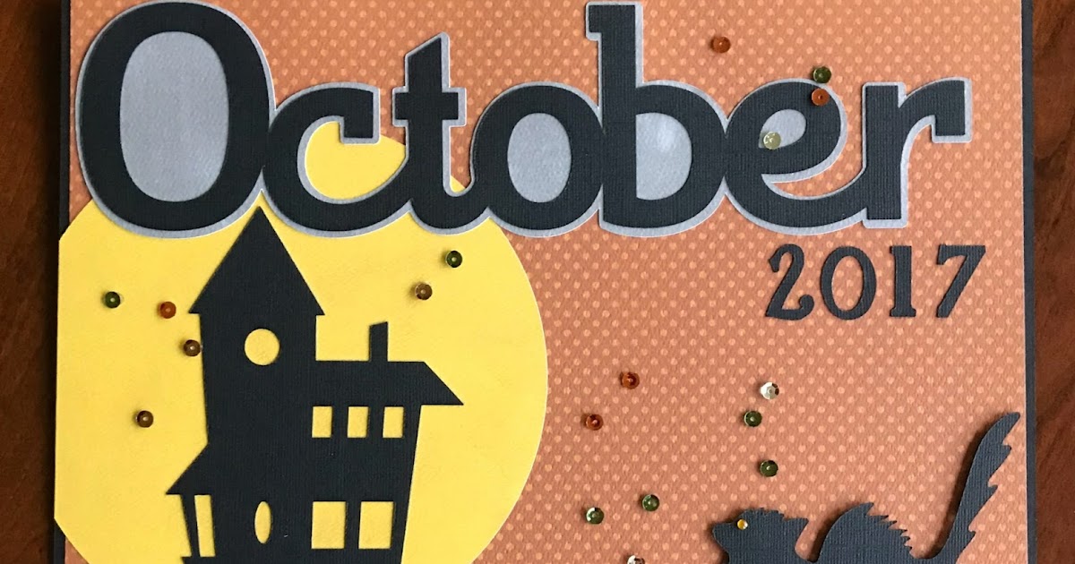 Pause Dream Enjoy: October Scrapbook Title Page Layout