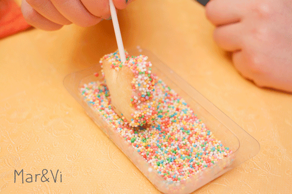sandwich de galletas en forma de mariposa