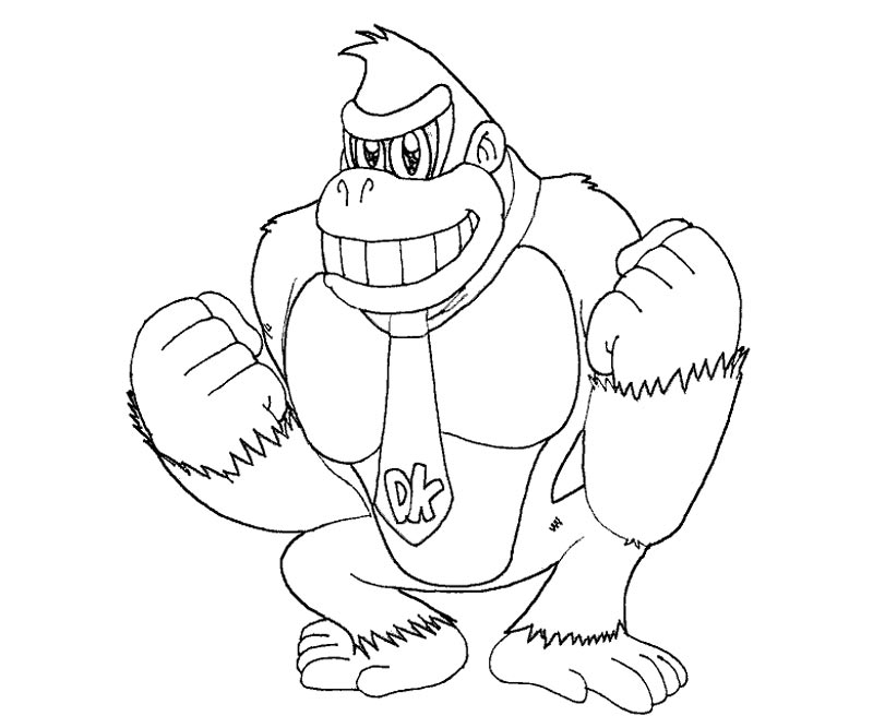 baby donkey kong coloring pages - photo #4