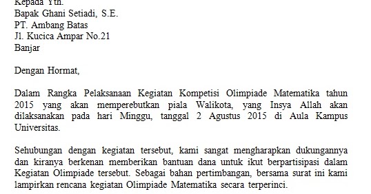 surat sumbangan dana surat sumbangan dana
