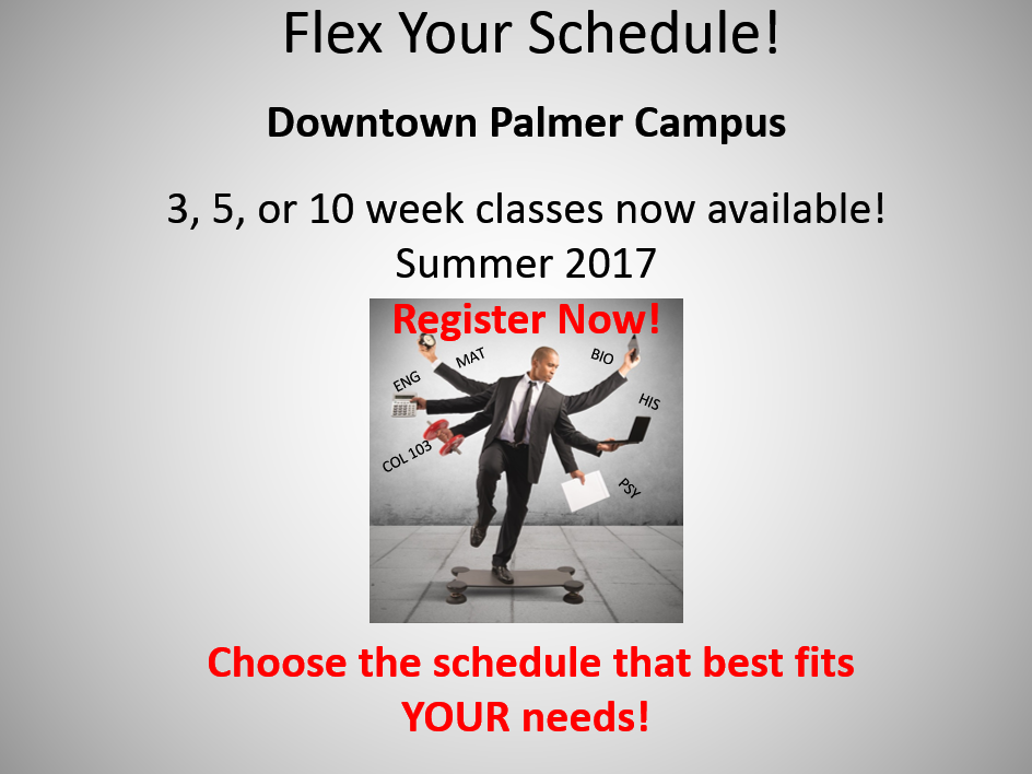 Trident Tech Downtown Flex Your Schedule! Downtown Palmer Campus