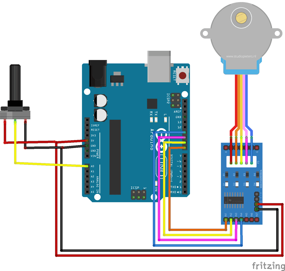 How to Control Stepper Motor using Potentiometer and Arduino ...