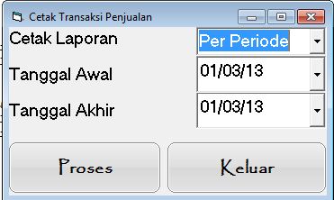 Membuat Laporan Berdasarkan Tanggal Tertentu Pada DataReport Visual basic