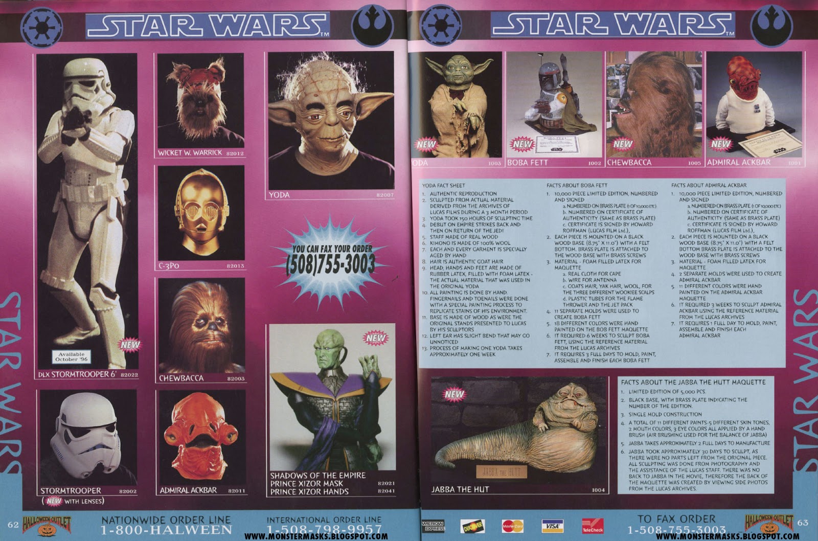 1996 Halloween Outlet Catalog Part 5 Blood Curdling Blog of Monster
