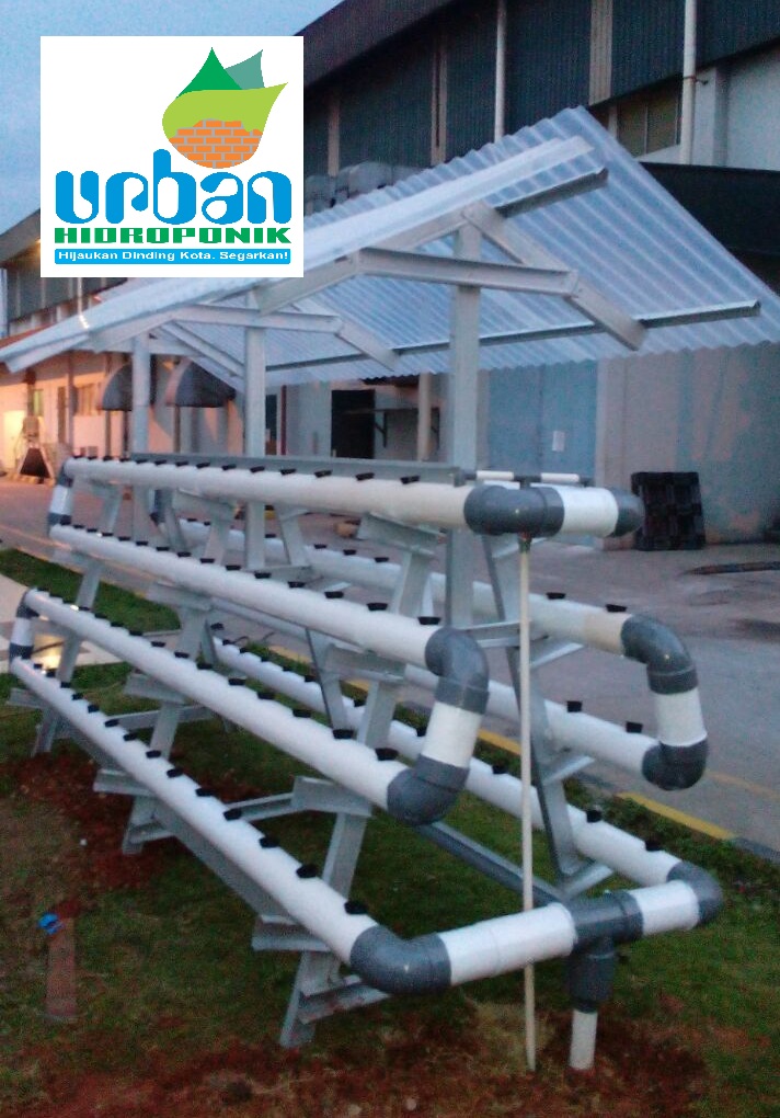 Instalasi Hidroponik Nft Dft Portable Baja Ringan Pvc 2 5 Desa