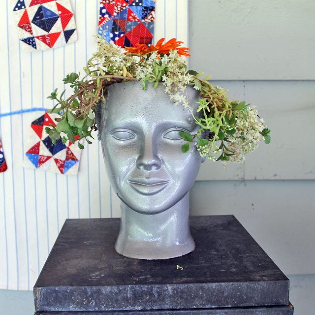 Make a Planter our of an old head and use Succulents for hair! Easy tutorial by @punkprojects .
