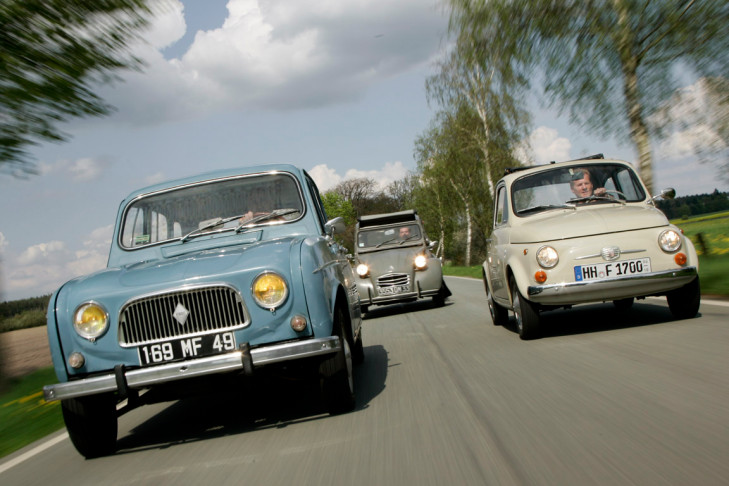 citroen 2cv vs fiat 500