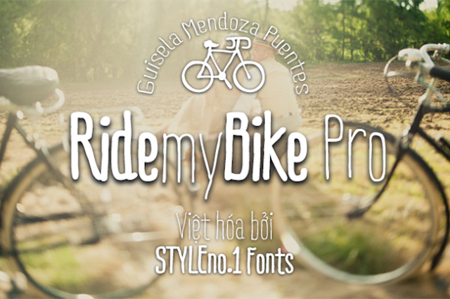 [Hand-write] Ride my Bike Việt hóa (3 fonts)