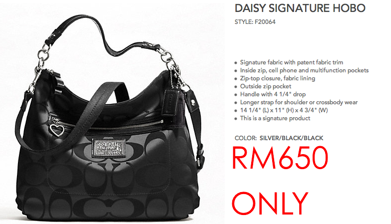 Cyber Monday Coach Super Sales Event - AS LOW AS RM480!