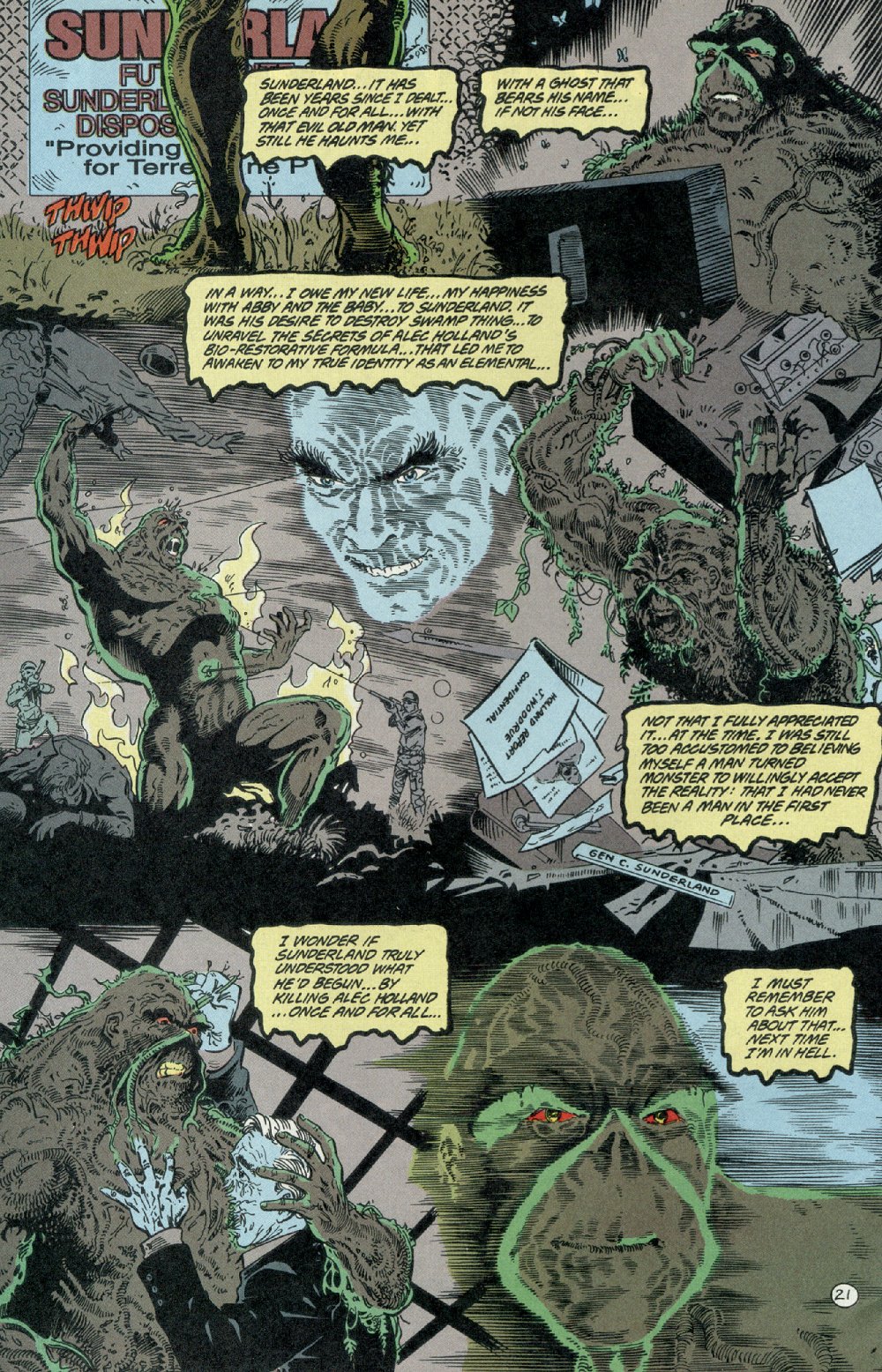 Read online Swamp Thing (1982) comic -  Issue #121 - 22