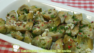 Cómo hacer alcachofas aliñadas recetas fácil