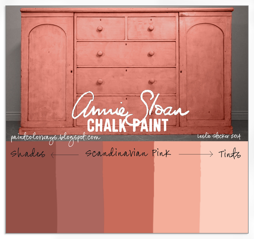 Colorways Paint It Pink An Antique Sideboard Painted With Shades And Tints Of Scandinavian Pink Annie Sloan Chalk Paint