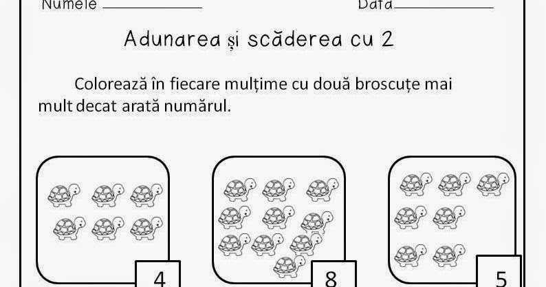 Clasa pregatitoare: Adunarea si scaderea cu 2