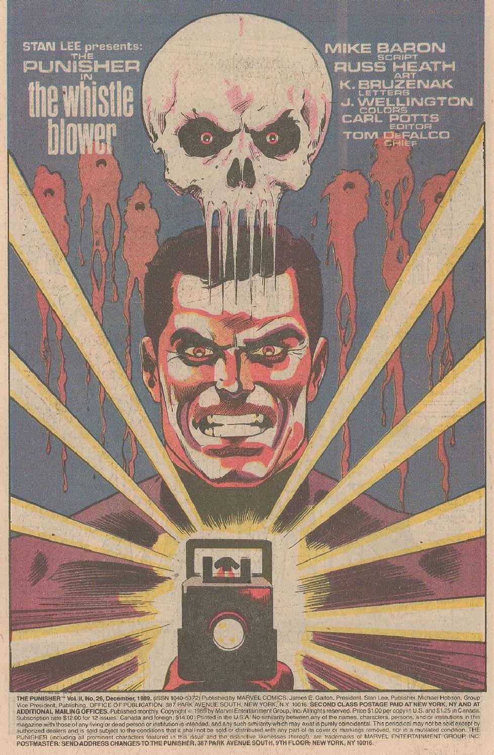 Read online The Punisher (1987) comic -  Issue #26 - The Whistle Blower - 2