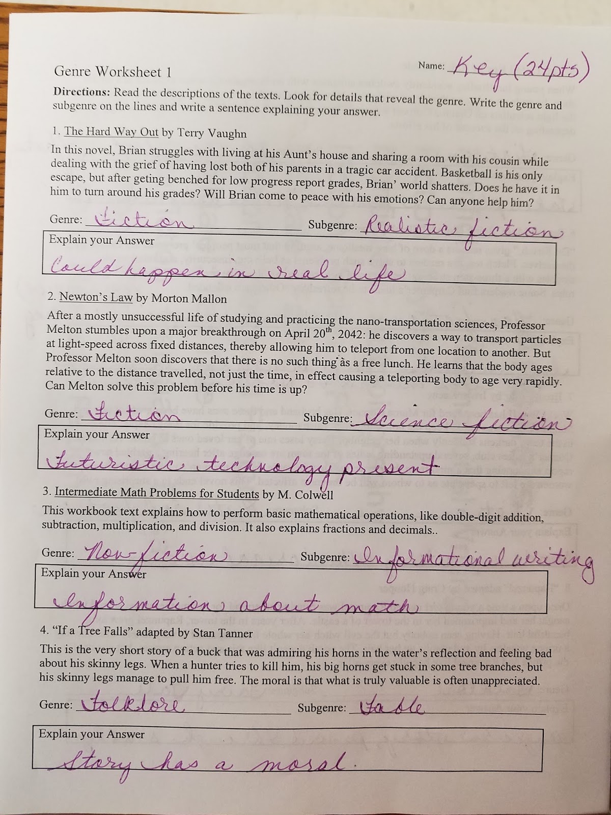 coffey-talk-genre-and-subgenre-worksheet-1