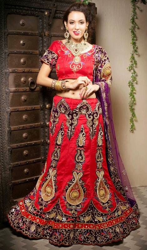 Stylish Bridal Lehengas Choli Collection By Kaneesha From 2014 & 2015