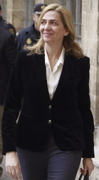 Cristina de Borbón, a su llegada a los juzgados de Palma para declarar como imputada. / Efe