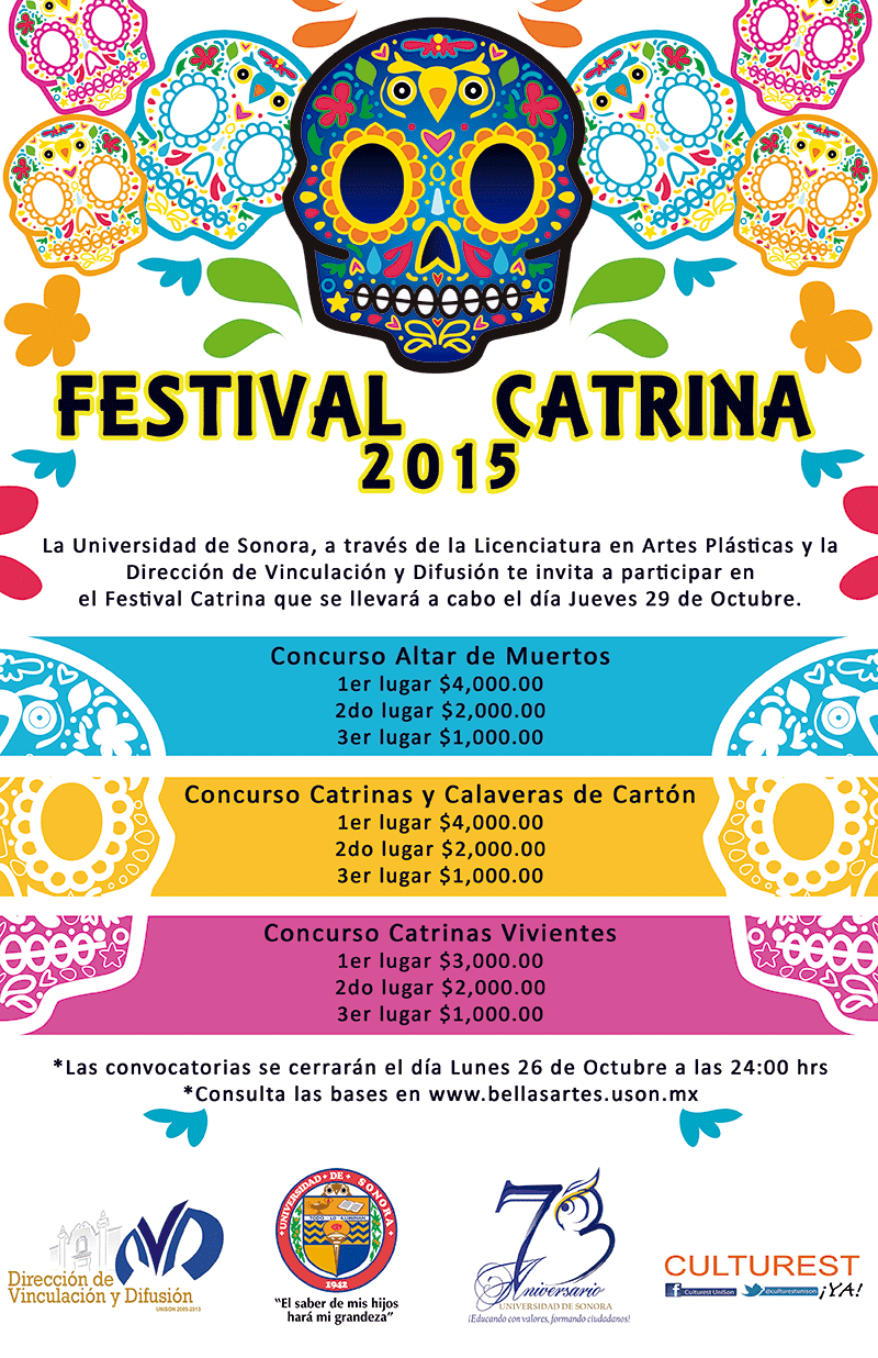 Búhos de Artes. Sonora Festival Catrina. Convocatoria.