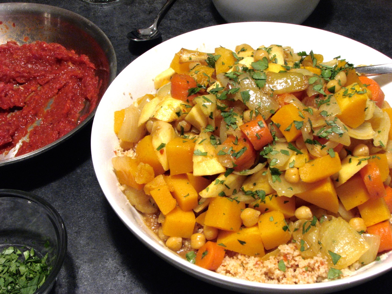 Delectably Mine The Ultimate Winter Couscous and Homemade Harissa