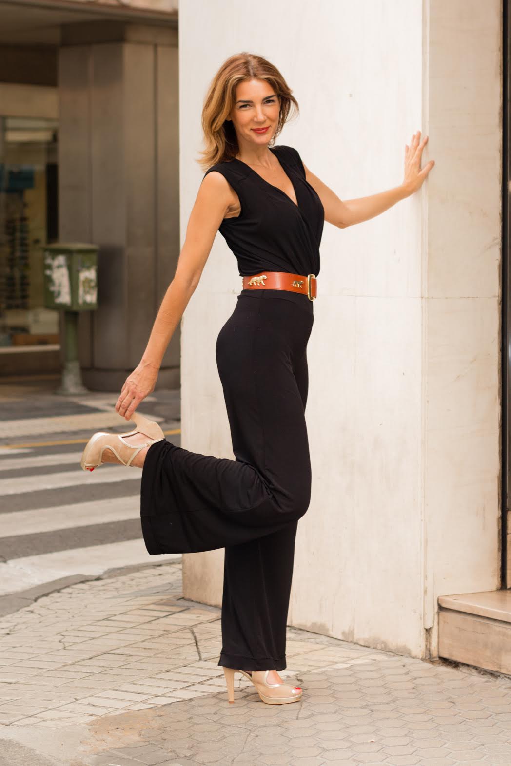 zapatos para mono negro