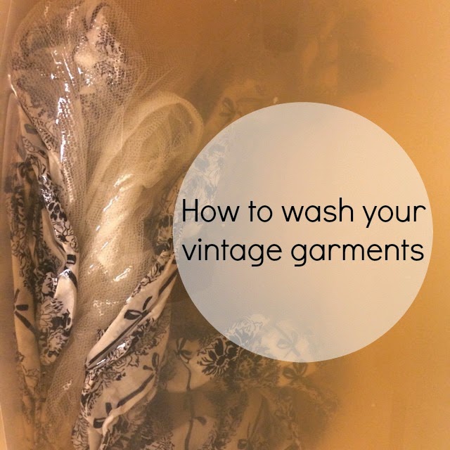 When Decades Collide Tutorial on how to wash your vintage garments