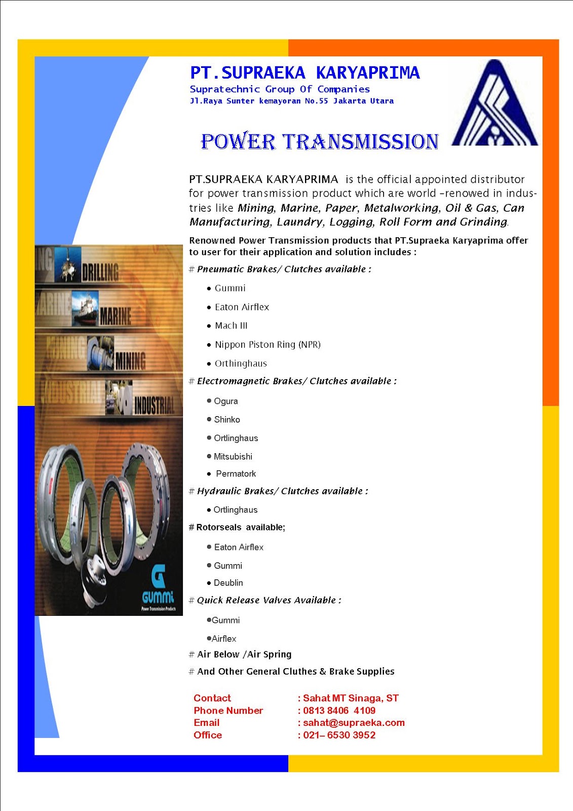 CLUTCH BRAKE POWER TRANSMISSION Power Transmission Clutch And Brake