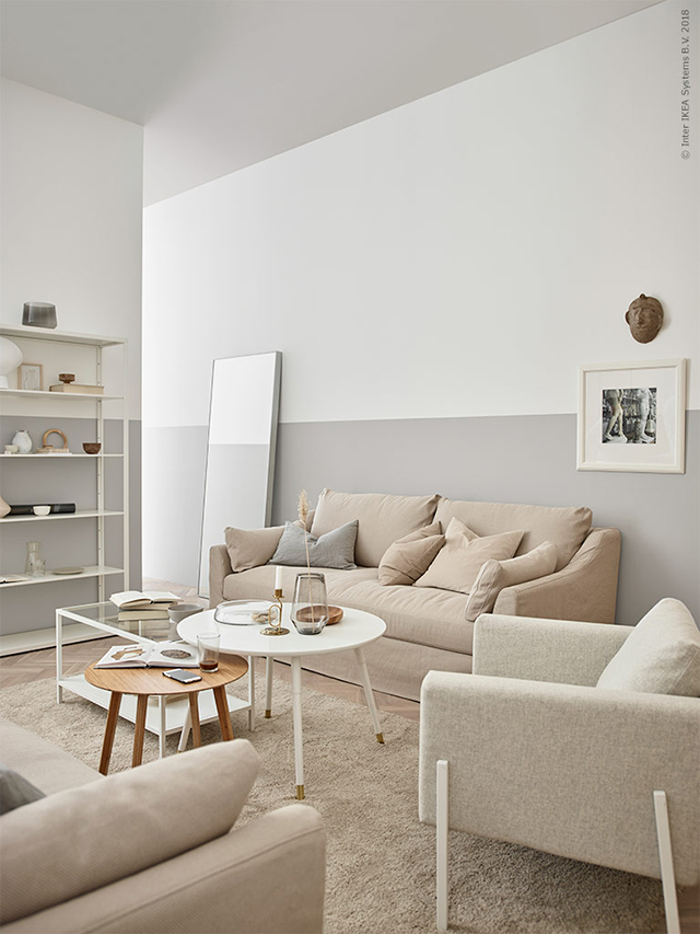 Ikea Living Rooms | Soft Minimalism and a Pink Sofa