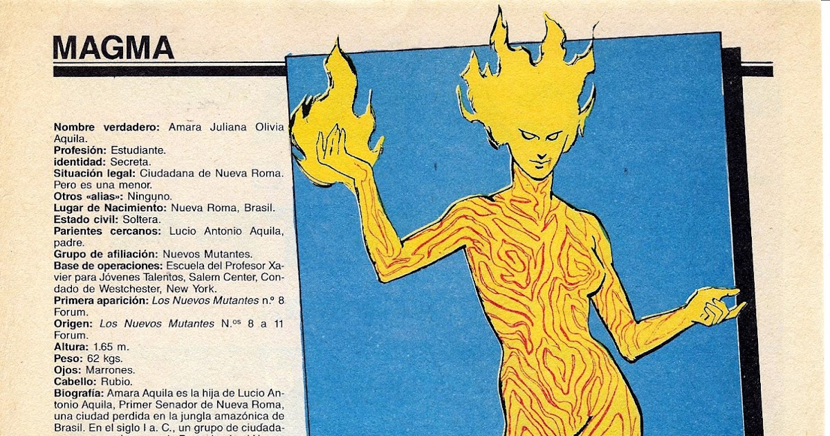 Fichas de Superheroes Marvel y DC Magma