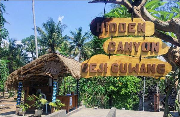 Objek Wisata Unik Hidden Canyon Beji Guwang Gianyar Bali