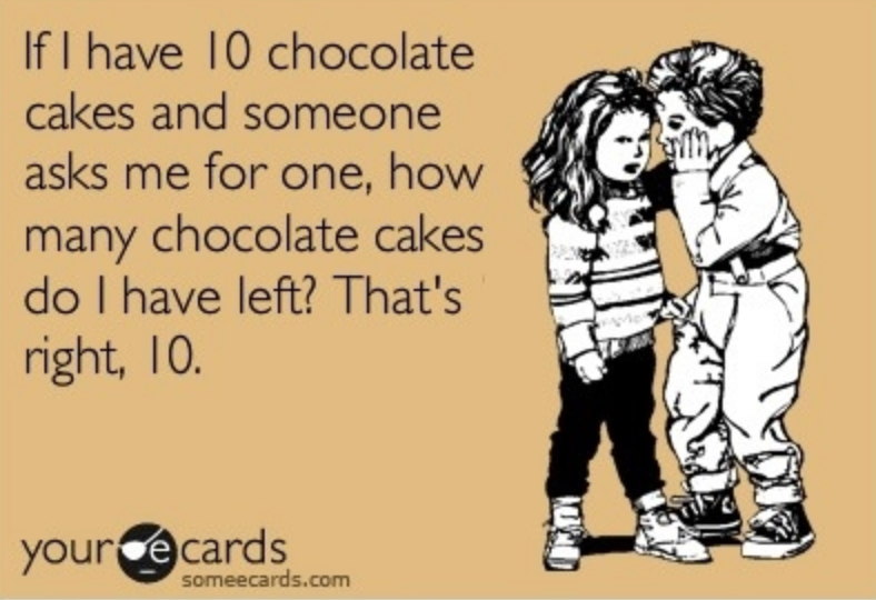 Friday Funny 02-22/19 (Chocolate Calories Don't Count) .