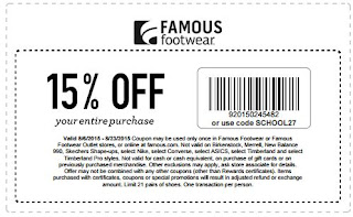 famous footwear coupons 2018