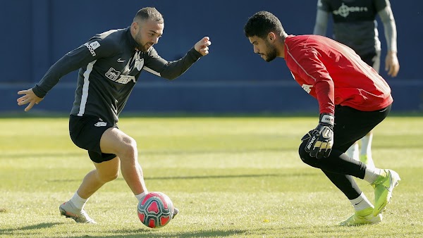 Málaga, entrenamiento esta mañana