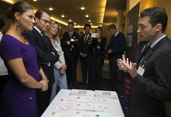 Princess Victoria and Prince Daniel at French-Swedish Business Forum