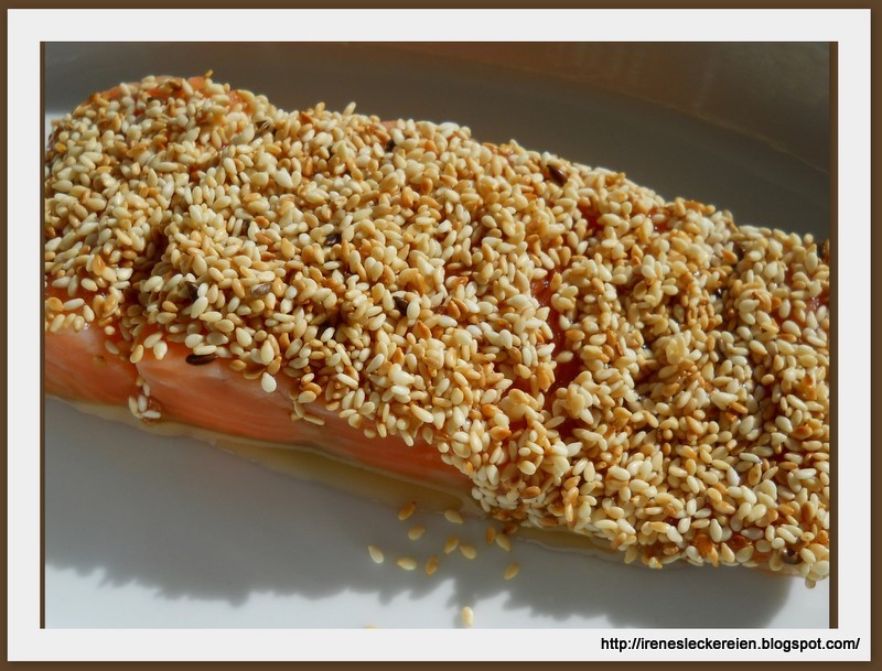 Irène`s Leckereien♥: Lachs mit Sesamkruste