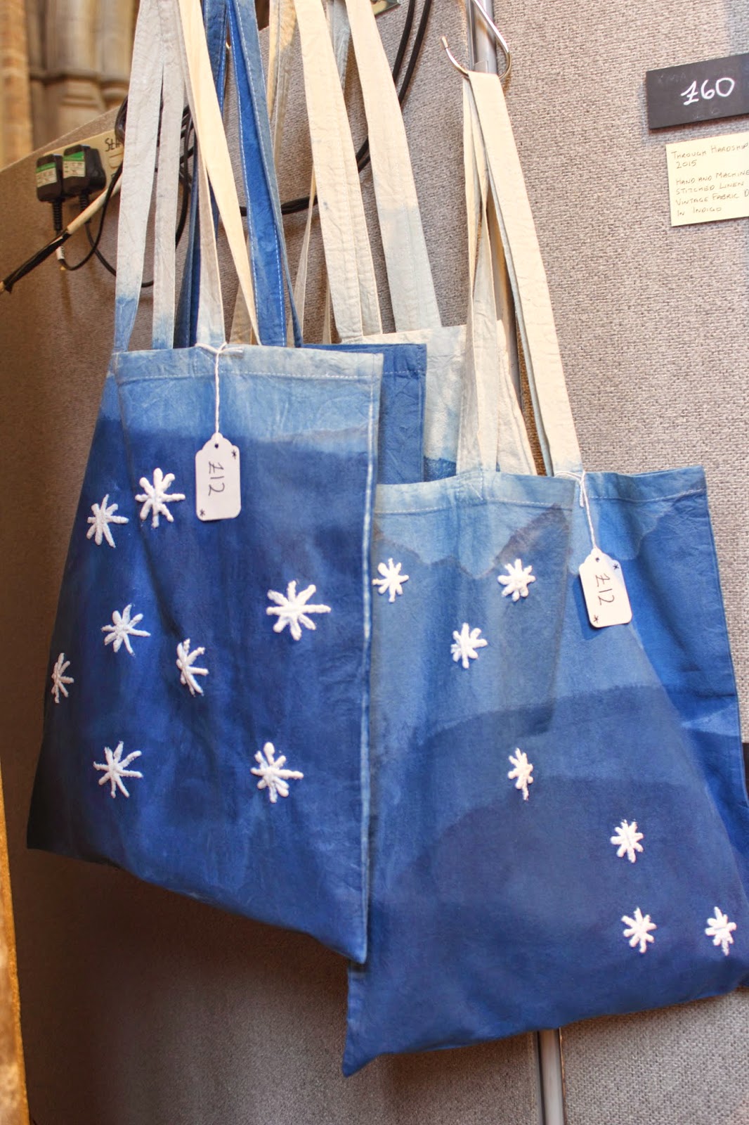 Indigo dipped dyed Constellation bags