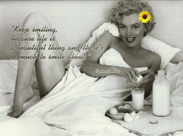 -Happiness Quotes, Inspirational quotes and motivational quotes, Life Quotes, Marilyn Monroe, Smile, Best Famous Quotes., Keep Smiling Quotes,