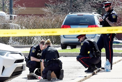 Peel Regional police on Thursday investigate the Musitano shooting. 