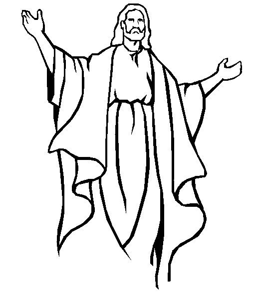 clipart of jesus with outstretched arms - photo #1