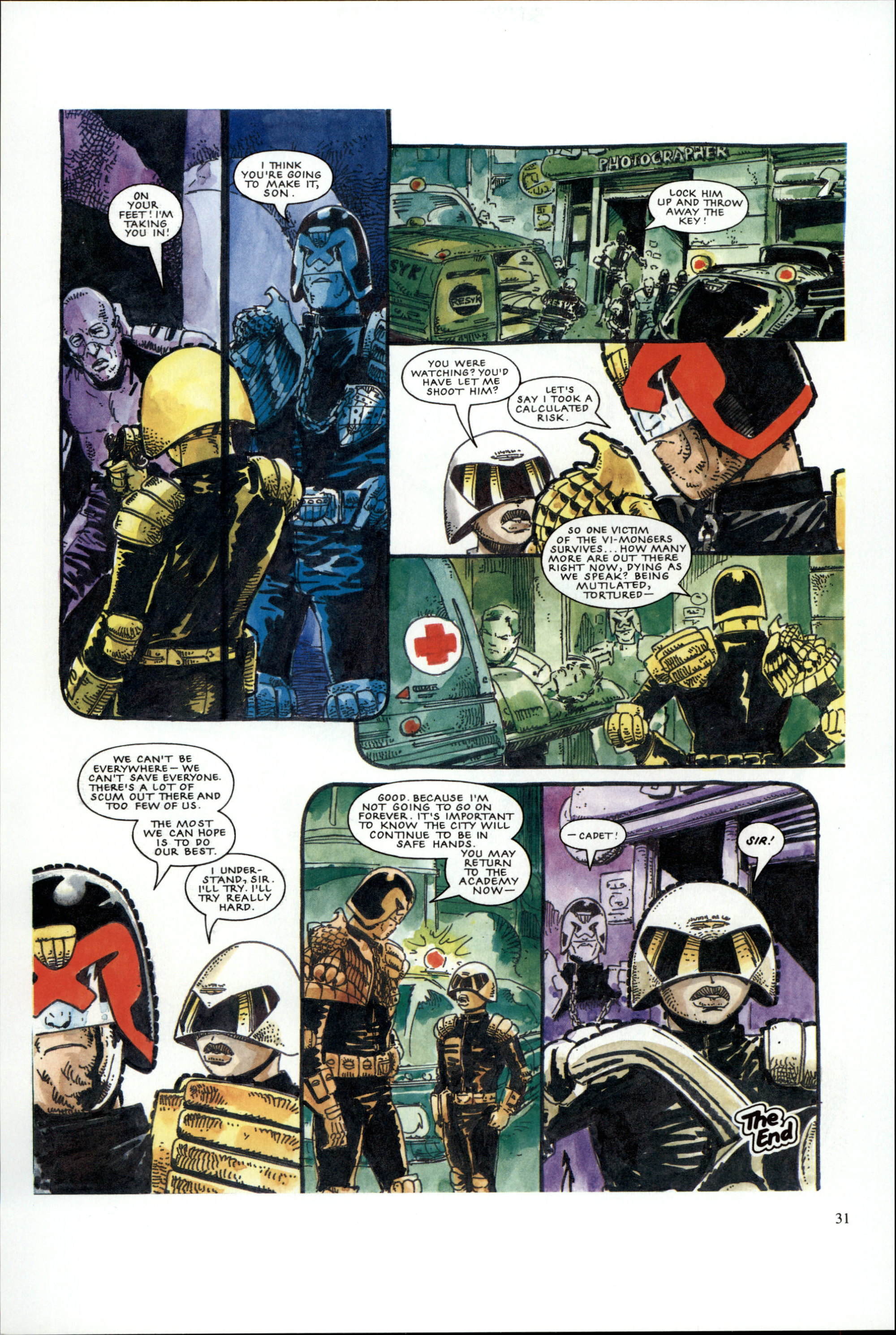 Read online Dredd Rules! comic -  Issue #17 - 33