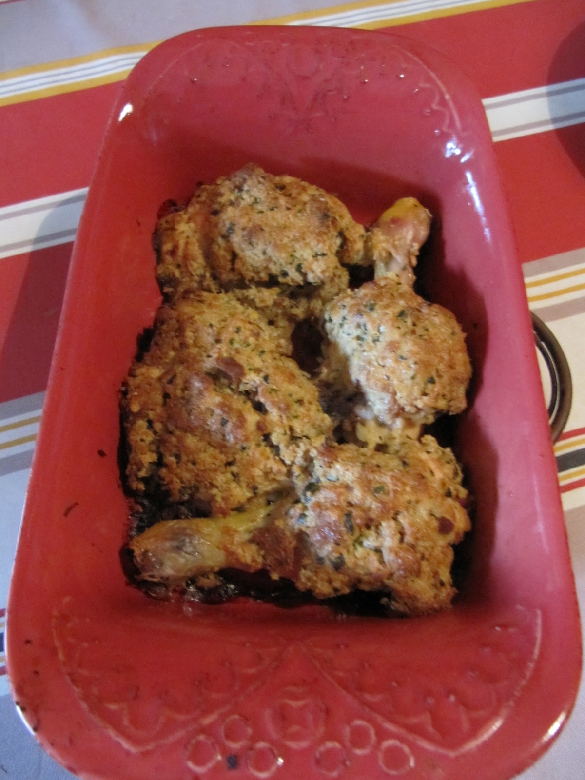 A table ! Poulet en croûte de pain