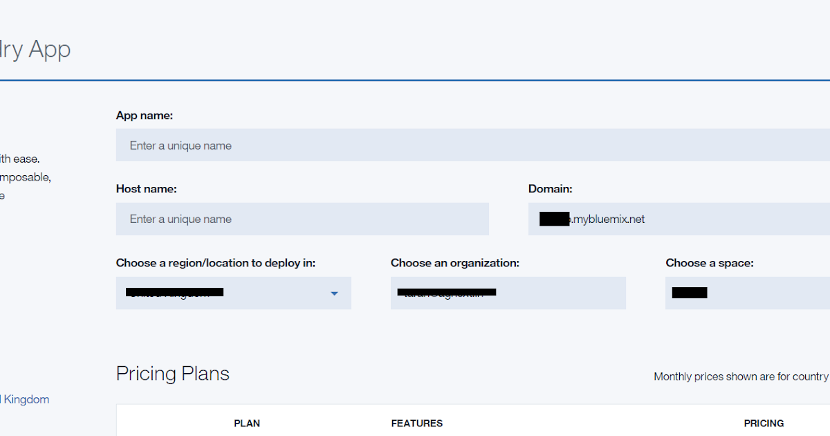 First Time Deployment of war file to IBM Cloud