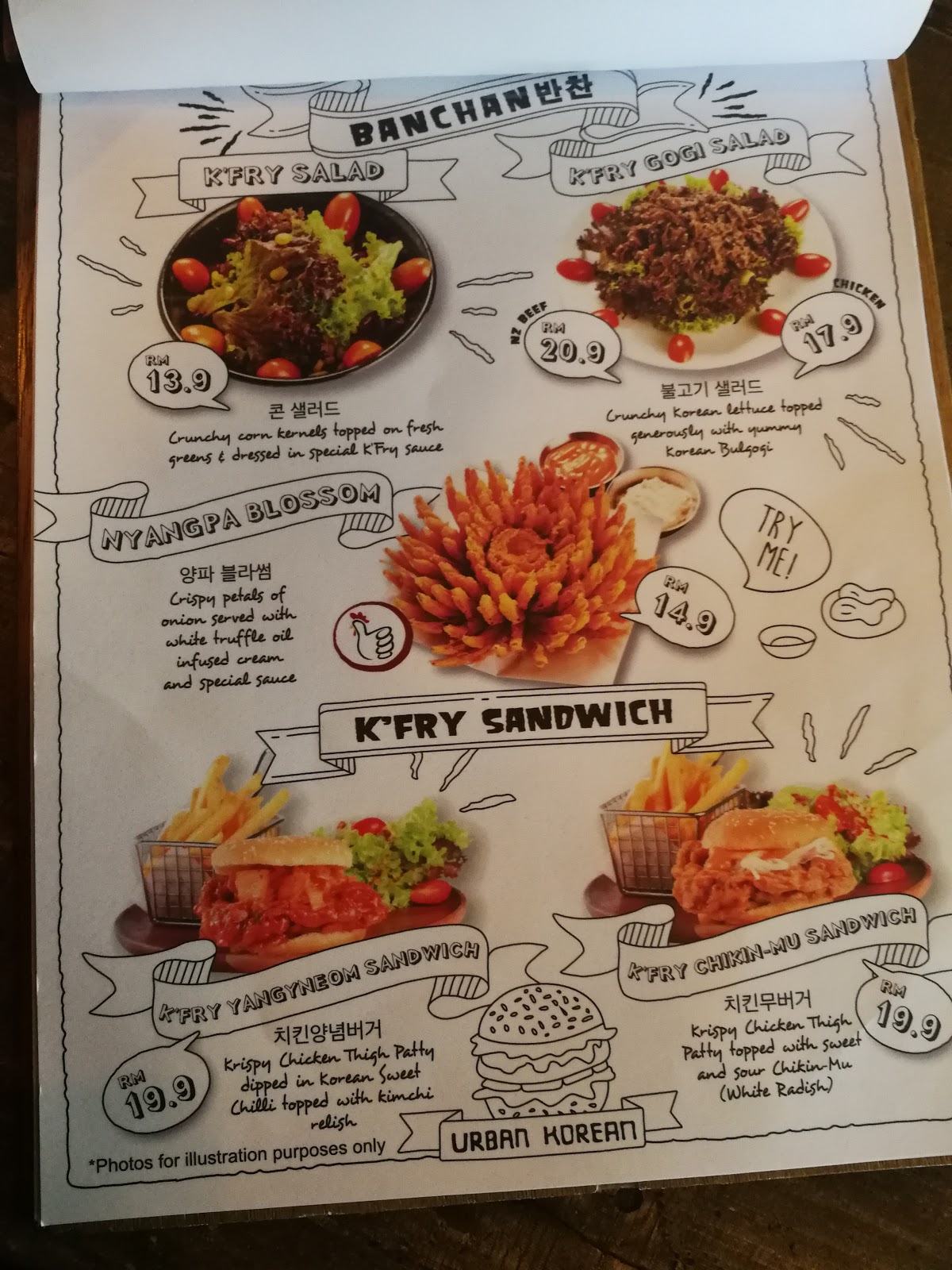 K fry menu and price malaysia