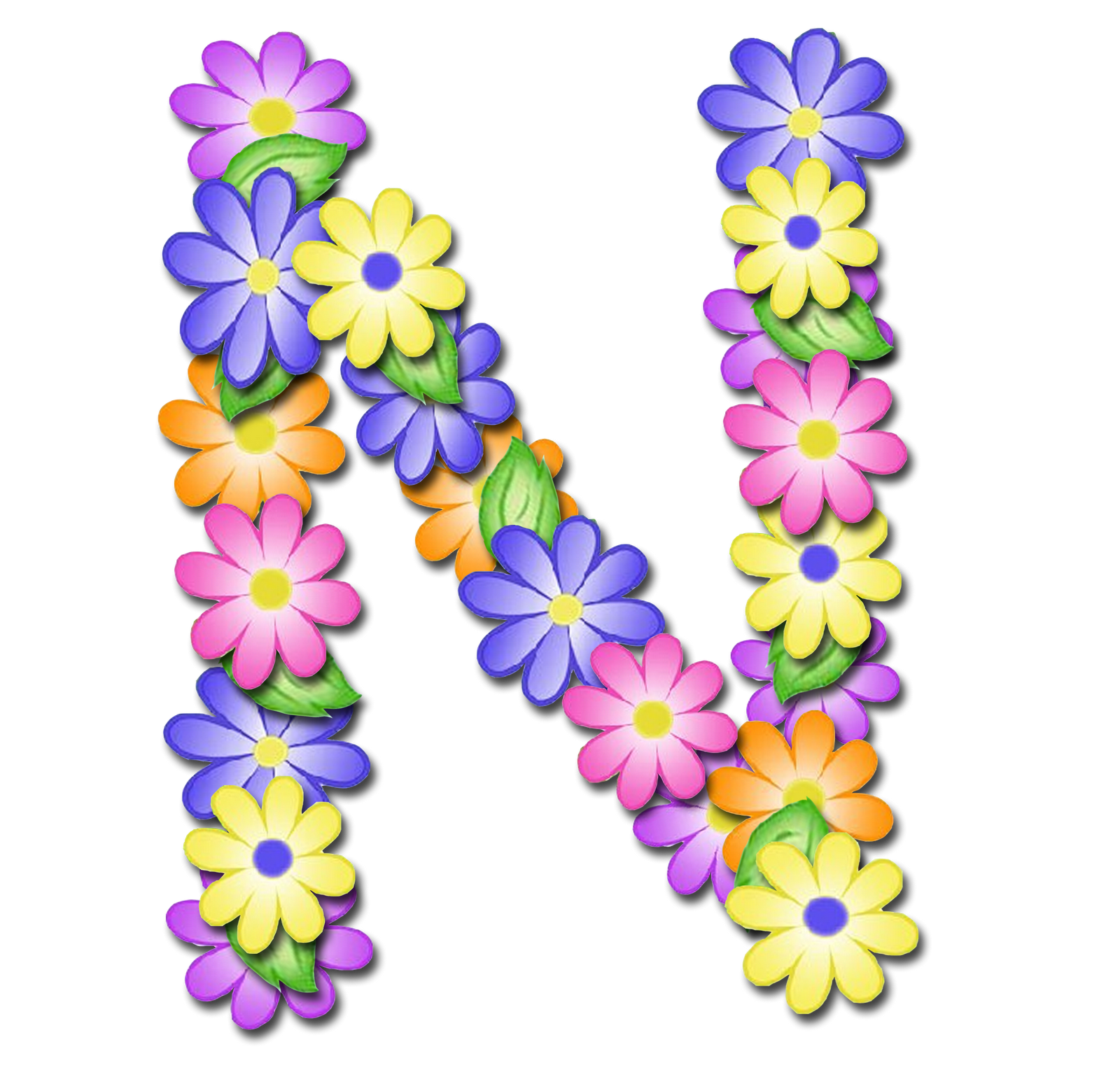 GRANNY ENCHANTED'S BLOG Free Pastel Floral Digi Scrapbook Alphabet
