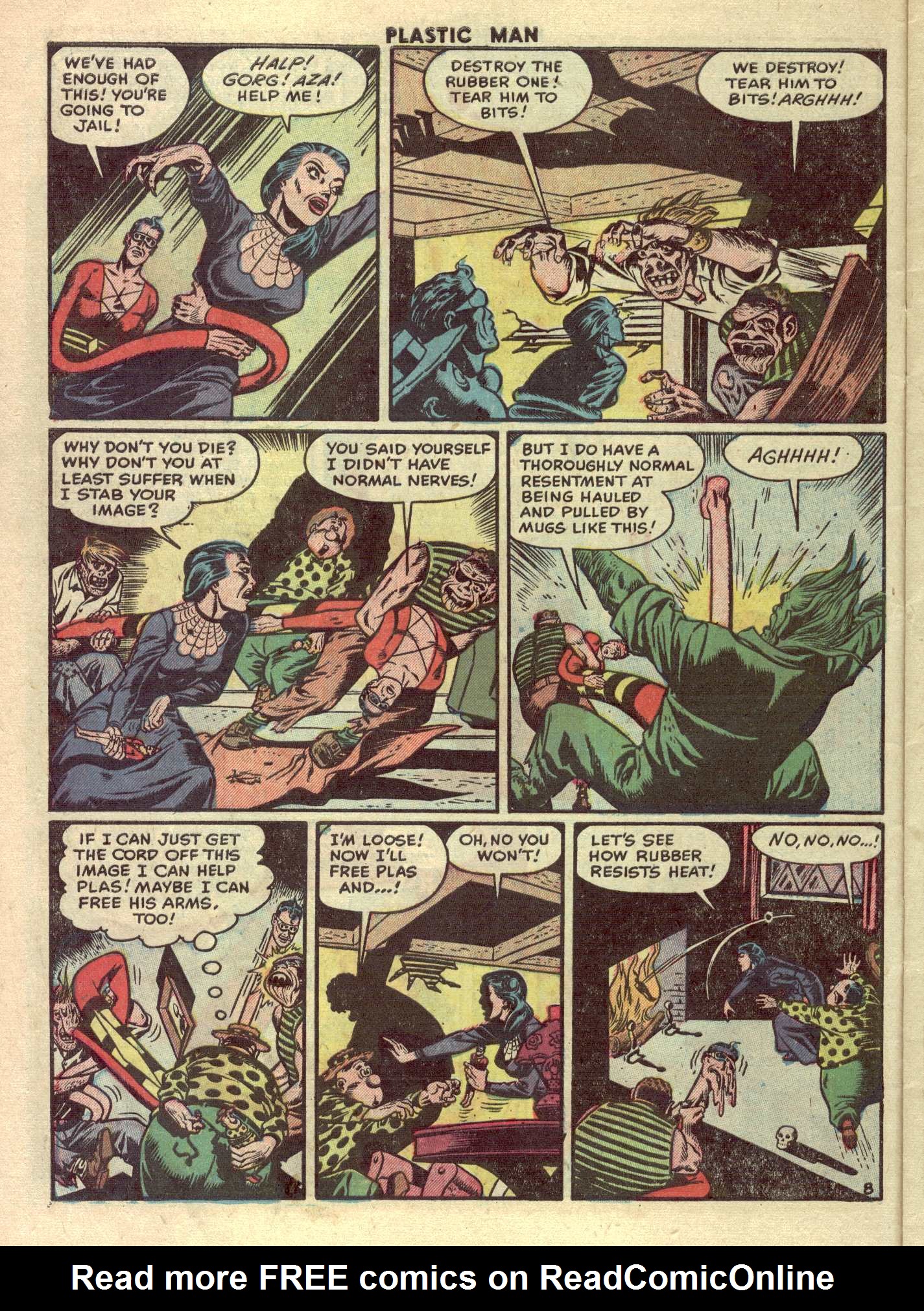 Read online Plastic Man (1943) comic -  Issue #42 - 10